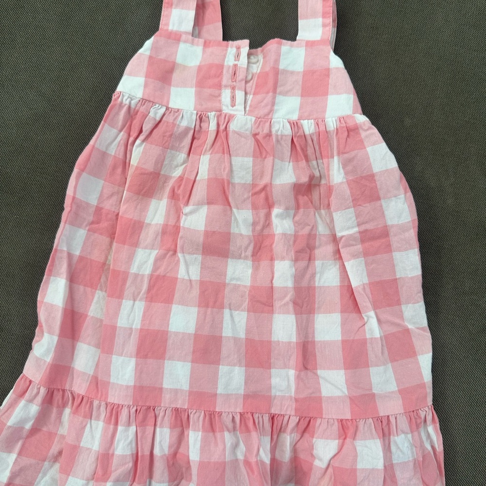 GAP Pink and White Plaid Dress